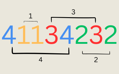 Skolem sequence 4 1 1 3 4 2 3 2