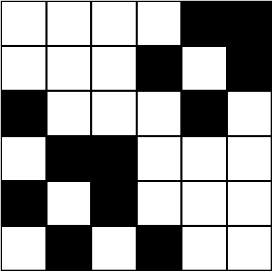 Example 4x6 Skolem Square puzzle